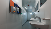 Modular building toilet 